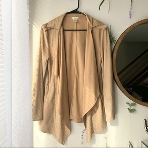 Suede cardigan